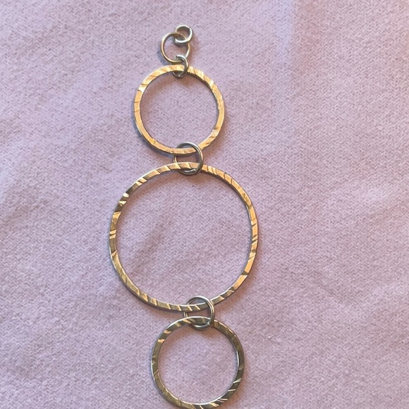 Circle pendant - sterling silver - Picture 2 of 2